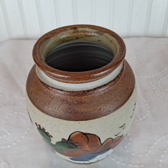 Pottery Vase Cactus Siesta signed Mexico - Picture 6 of 8